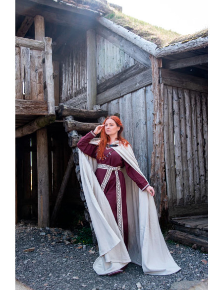 Capa de lã medieval modelo Tjark, cor...