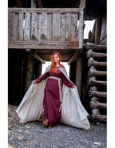 Capa de lã medieval modelo Tjark, cor...