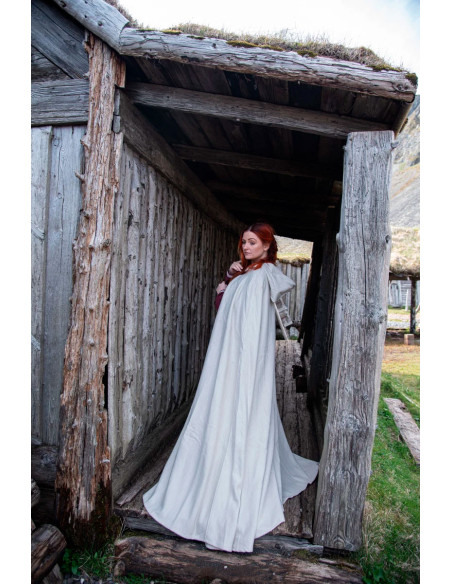 Capa de lã medieval modelo Tjark, cor...