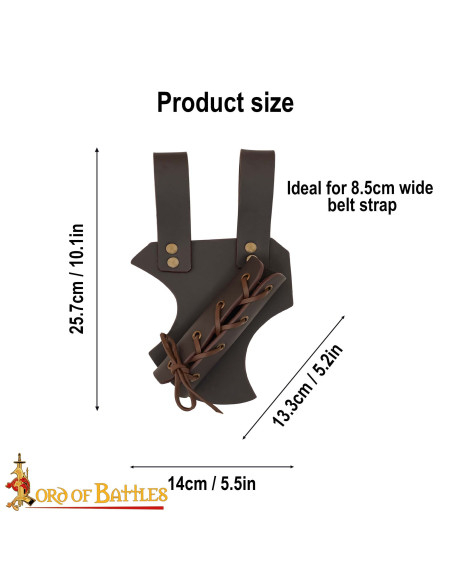 Baldric de couro ajustável para...