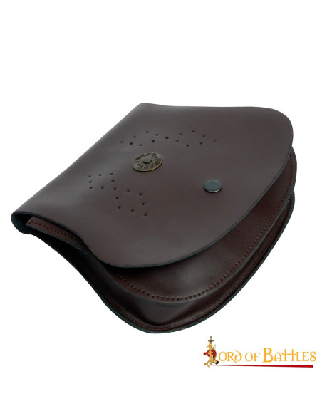 Bolsa medieval redonda com prato