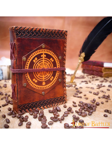 Caderno Navigator's Compass em couro