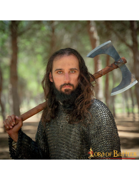 Cota de malha de aço macio com argola...