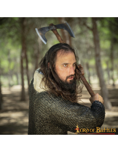 Cota de malha de aço macio com argola...