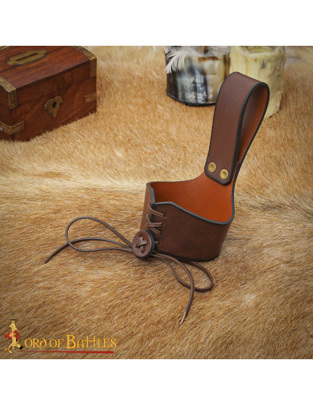 Baldric de couro medieval para...