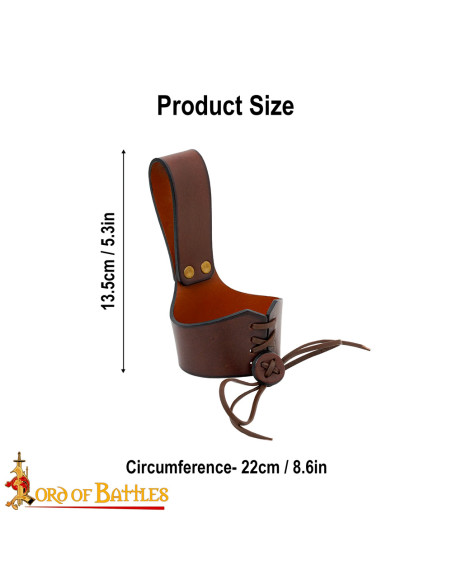 Baldric de couro medieval para...