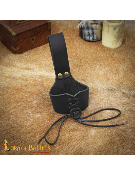 Baldric medieval de couro para...
