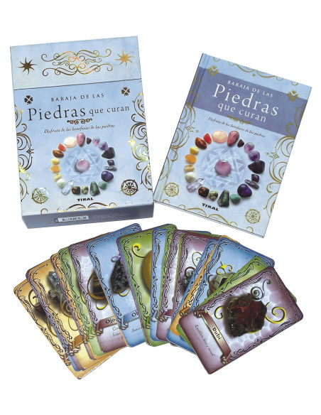 Baralho de cartas de pedras de cura...