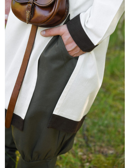 Calças vikings modelo Olaf, verde oliva