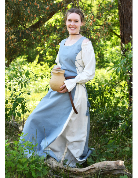 Vestido medieval sem mangas modelo...