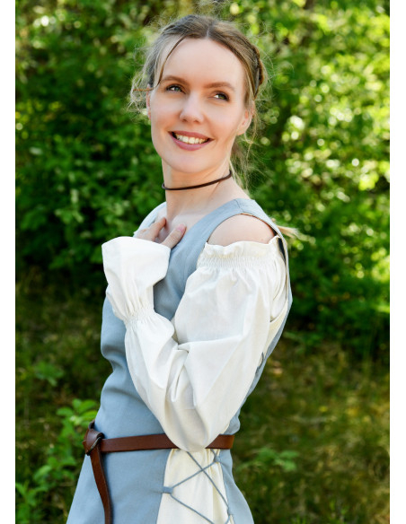 Vestido medieval sem mangas modelo...