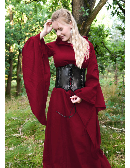 Vestido medieval longo mangas...
