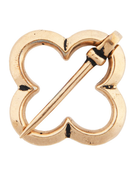 Broche modelo Trebol medieval, prata...