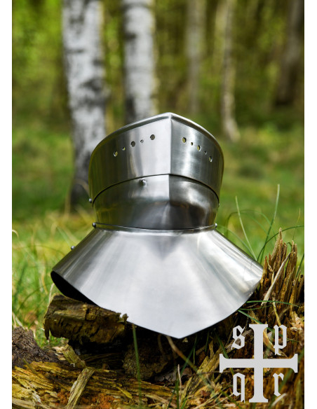 Gorge de aço medieval do final da...