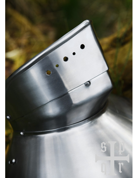 Gorge de aço medieval do final da...