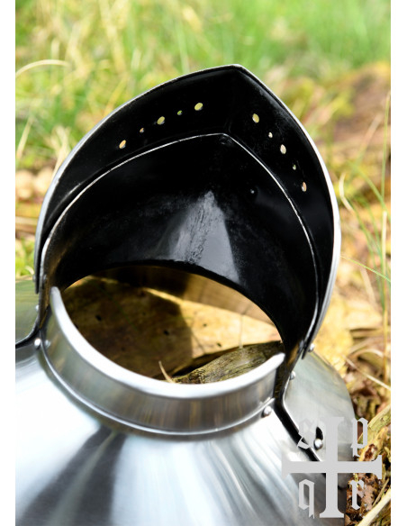 Gorge de aço medieval do final da...