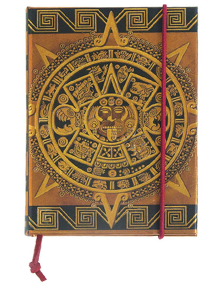 Diário com desenho pré-colombiano...