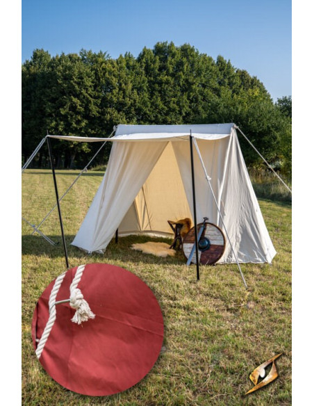 Tenda medieval vermelha para...
