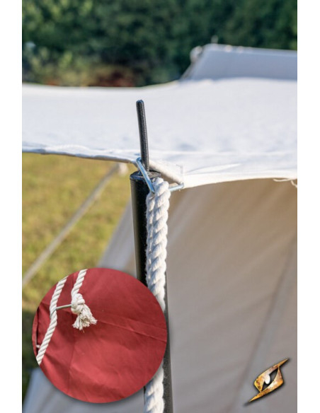 Tenda medieval vermelha para...