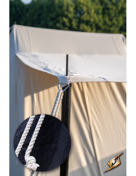 Tenda medieval preta para guerreiros,...