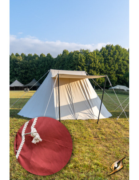 Tenda medieval vermelha para...