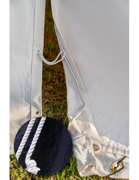 Tenda medieval preta para guerreiros,...