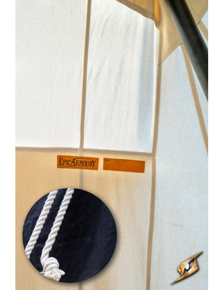 Tenda medieval preta para guerreiros,...