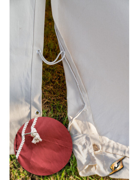 Tenda medieval vermelha para...