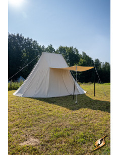 Tenda medieval natural para guerreiros, 5 x 7 metros.... 2