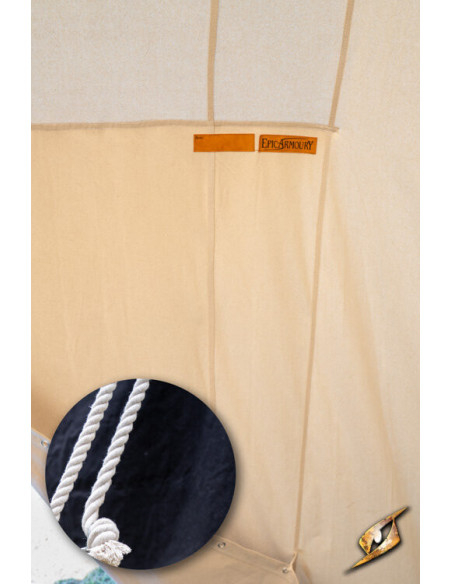 Tenda medieval preta para guerreiros,...