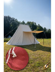 Tenda medieval vermelha para guerreiros, 5 x 7 metros.... 2