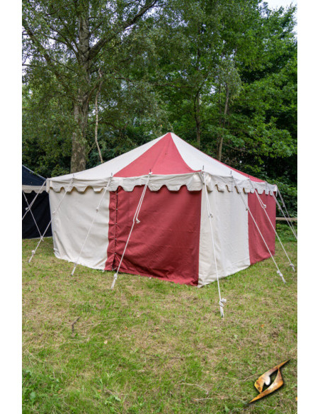 Tenda medieval, vermelho natural 4 x...