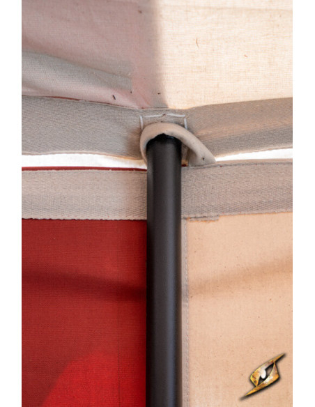 Tenda medieval, vermelho natural 4 x...