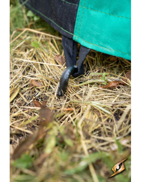 Tenda medieval, preto e verde 4 x 4...