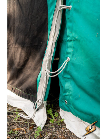 Tenda medieval, preto e verde 4 x 4...