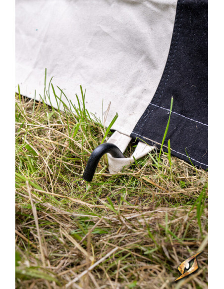 Tenda medieval, preto natural 4 x 4...