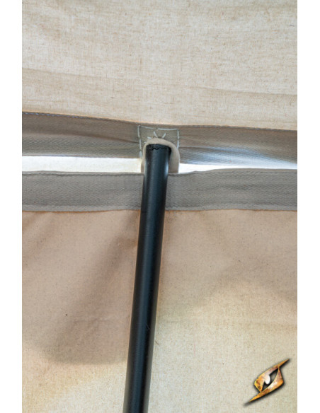 Tenda medieval, preto natural 4 x 4...