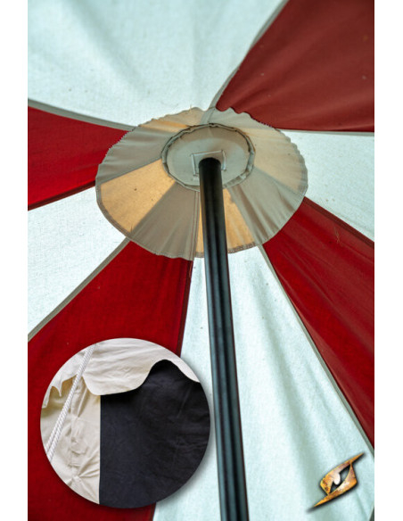 Tenda medieval, preto natural 4 x 4...