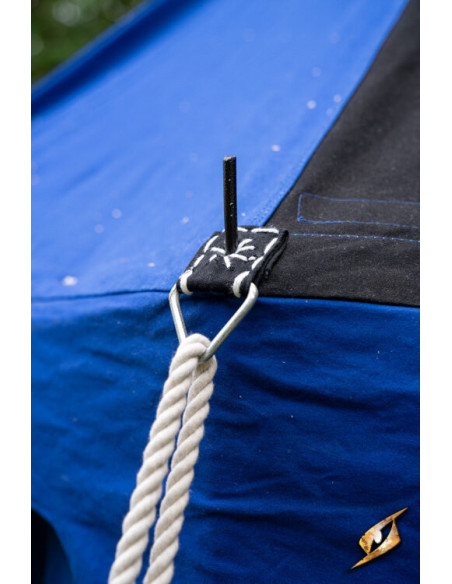 Tenda medieval, preto-azul 4 x 4...
