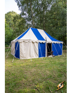Tenda marquise medieval azul natural 4 x 6 metros....