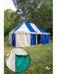 Tenda marquise medieval verde natural 4 x 6 metros....