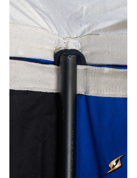 Tenda marquise medieval, preto-azul 4...