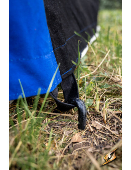 Tenda marquise medieval, preto-azul 5...