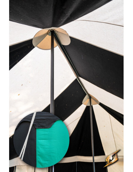 Tenda marquise medieval, preto e...