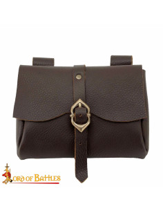 Bolsa carteiro medieval, couro genuíno 2