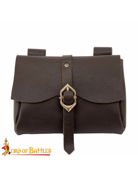 Bolsa carteiro medieval, couro genuíno