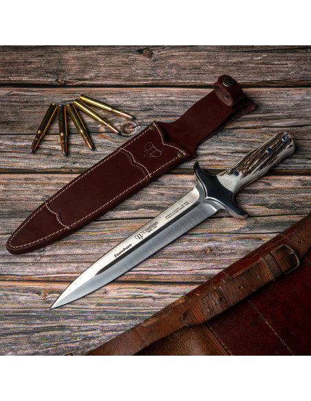 Faca de caça de acabamento, chifre de...