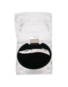 Terceira faca miniatura modelo N89-1, cabo de aço (4,05 cm.) 2