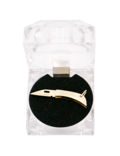 Terceira faca miniatura modelo N89-2, cabo de aço (3,94 cm.) 2