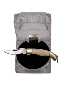 Terceira faca miniatura modelo N89-4, cabo de aço (7,10 cm.) 2